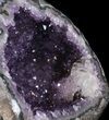 Amethyst Crystal Geode with Calcite Crystal #37727-3